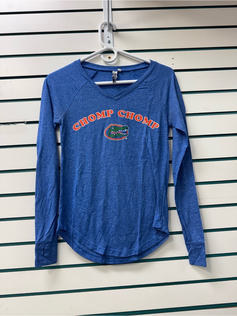 Chicka-d  'Chomp Chomp' Long-Sleeve V-Neck Tee